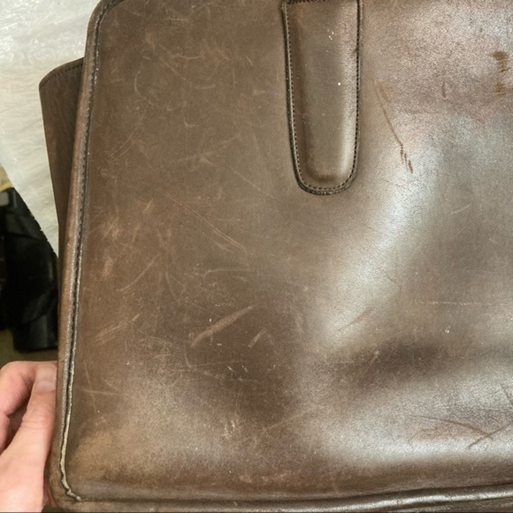 Coach rare vintage brown leather tote bag New York City Bonnie cashin - Picture 7 of 14